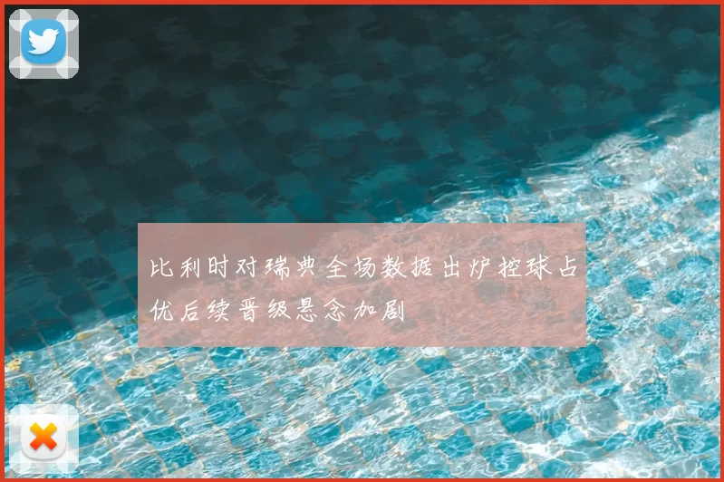 比利时对瑞典全场数据出炉控球占优后续晋级悬念加剧